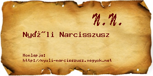 Nyúli Narcisszusz névjegykártya